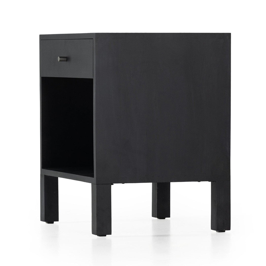 Calloway Nightstand - Black Wash Poplar