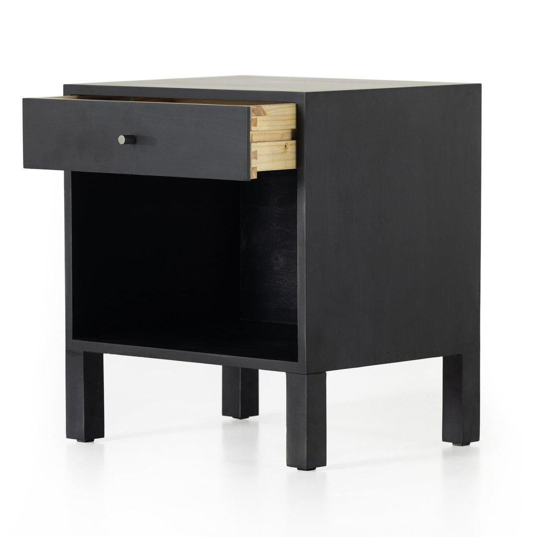 Calloway Nightstand - Black Wash Poplar