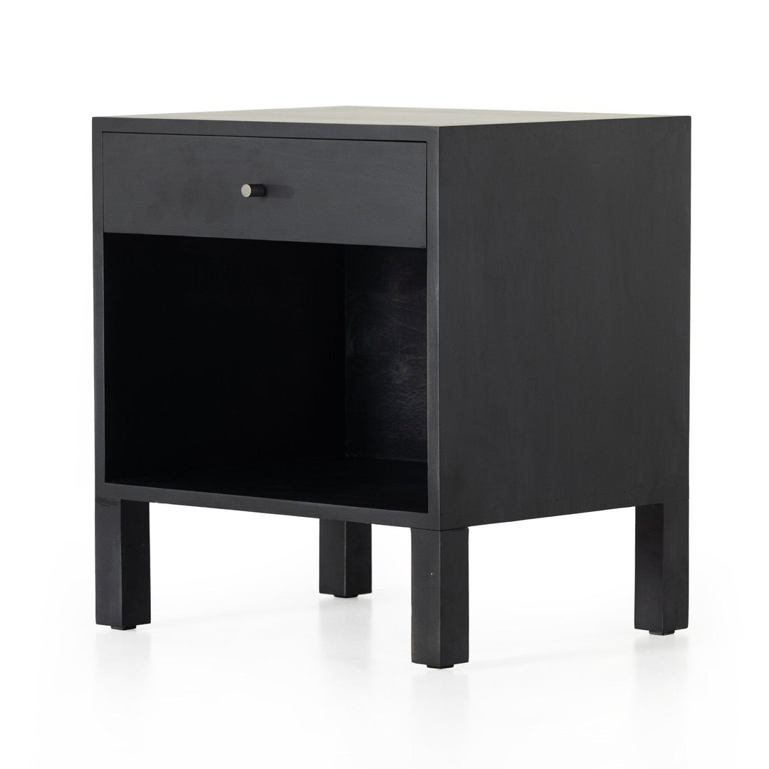 Calloway Nightstand - Black Wash Poplar