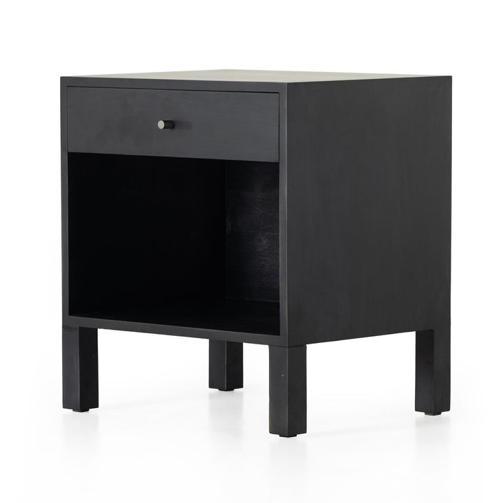 Calloway Nightstand - Black Wash Poplar