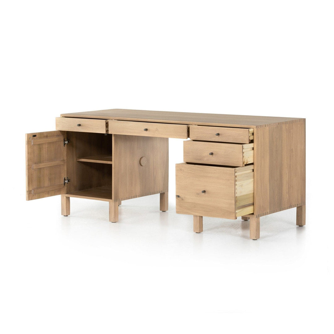 Calloway Executive Desk - Dry Wash Poplar