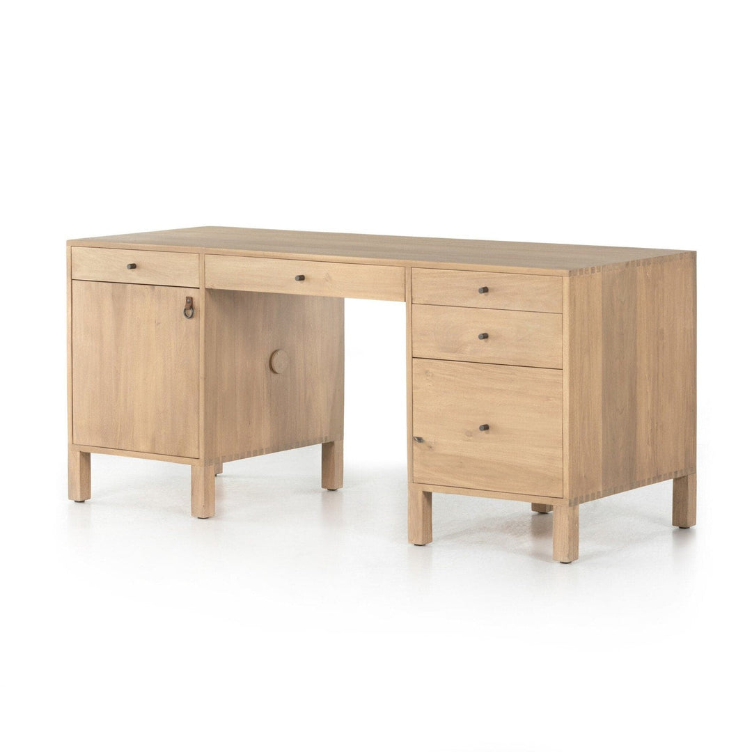 Calloway Executive Desk - Dry Wash Poplar