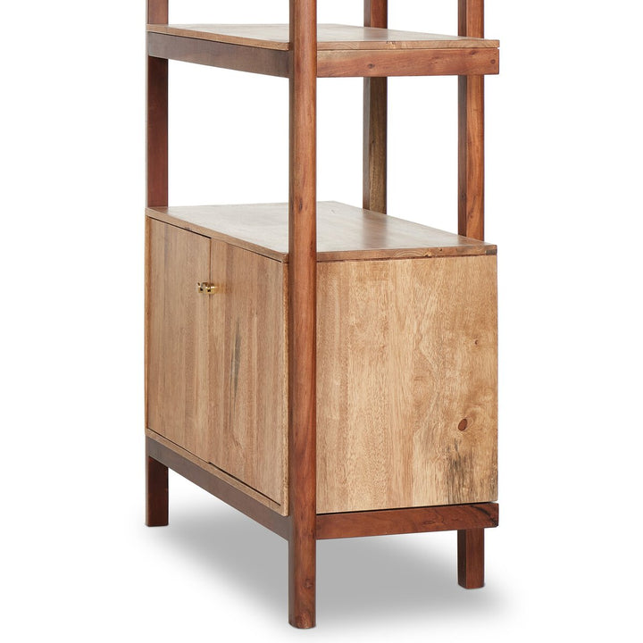 Dane Bookcase - Smoked Honey Parawood