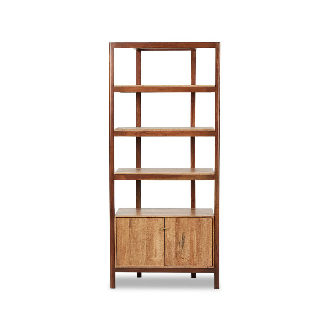 Dane Bookcase - Smoked Honey Parawood