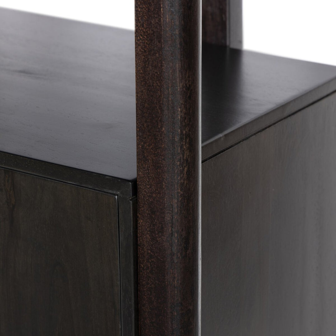 Dane Bookcase - Worn Black Parawood