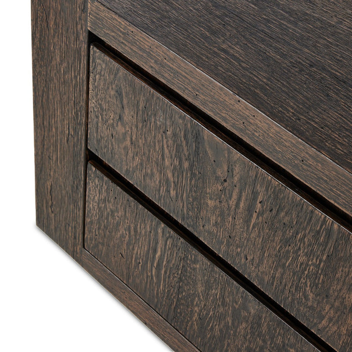 Weston Nightstand - Ebony Rustic Wormwood Oak