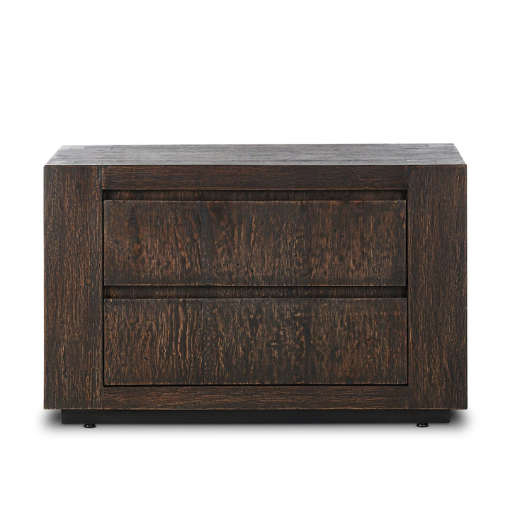 Weston Nightstand - Ebony Rustic Wormwood Oak