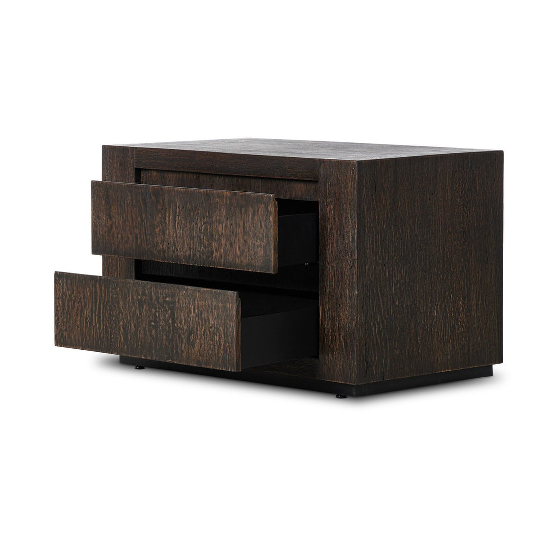 Weston Nightstand - Ebony Rustic Wormwood Oak