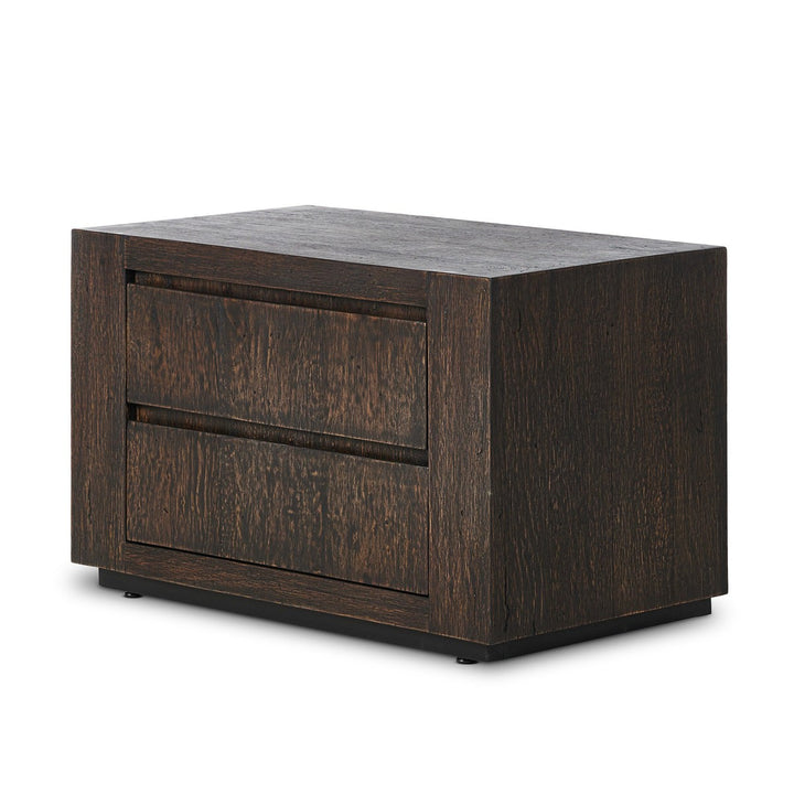 Weston Nightstand - Ebony Rustic Wormwood Oak