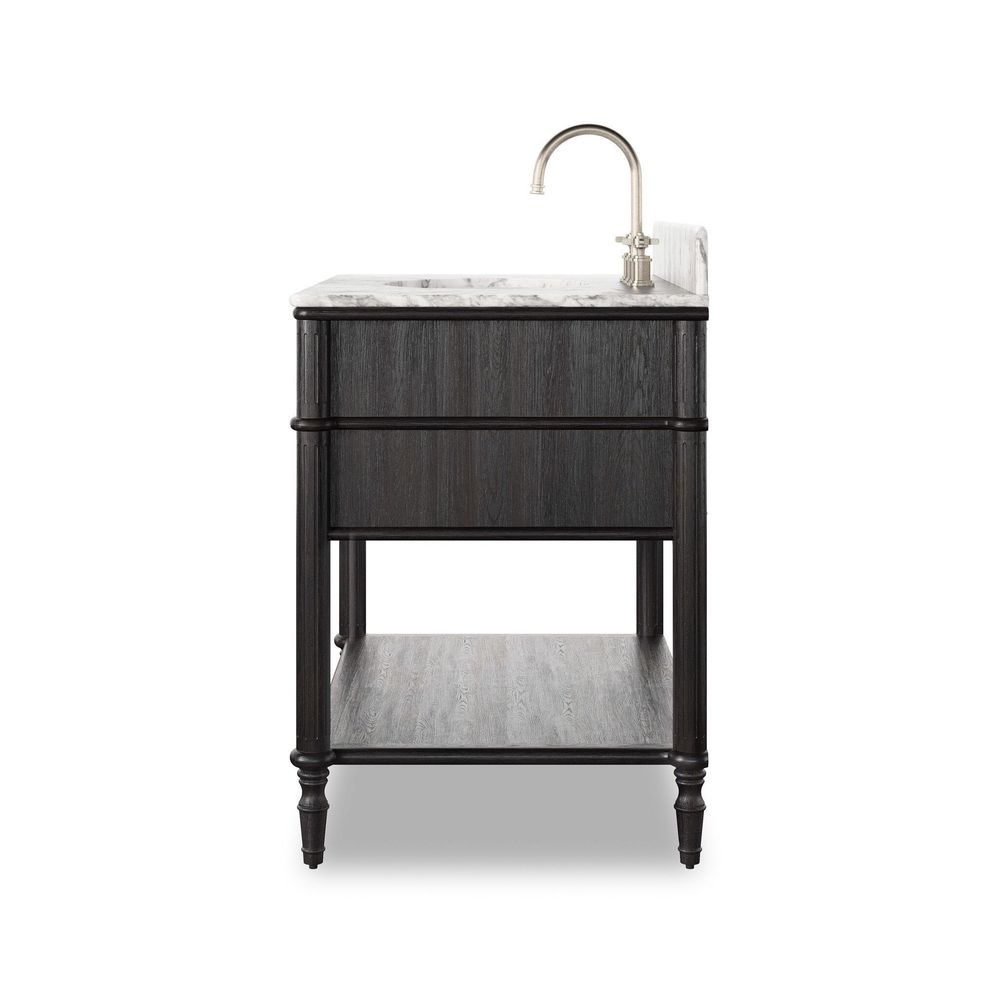 Vanities Toulouse Single Vanity - Satin Black Veneer
