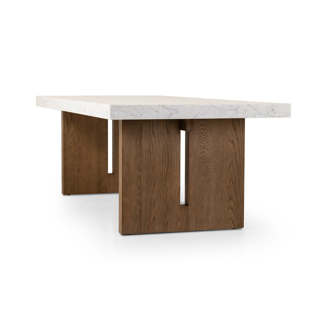 Athena Dining Table - White Carrara Marble