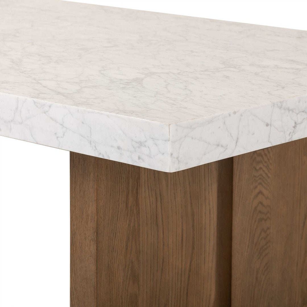 Athena Dining Table - White Carrara Marble