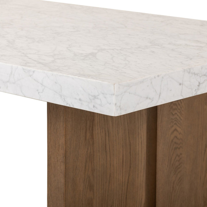 Athena Dining Table - White Carrara Marble