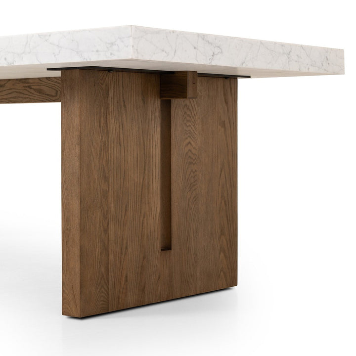 Athena Dining Table - White Carrara Marble