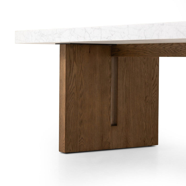 Athena Dining Table - White Carrara Marble