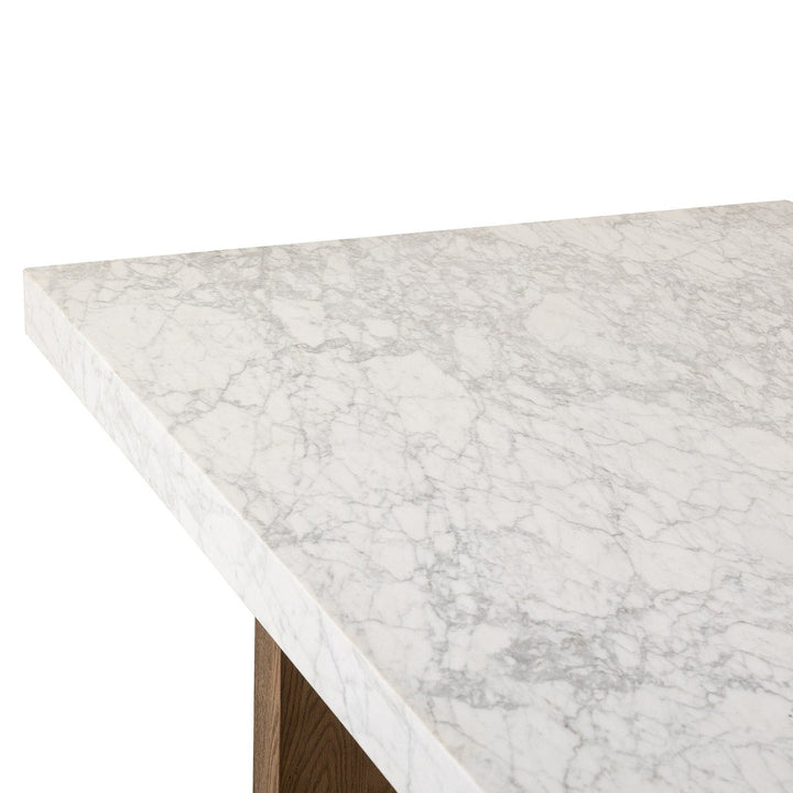 Athena Dining Table - White Carrara Marble