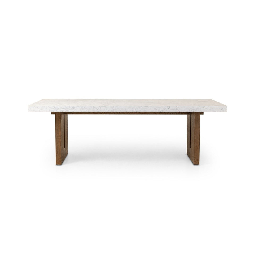 Athena Dining Table - White Carrara Marble