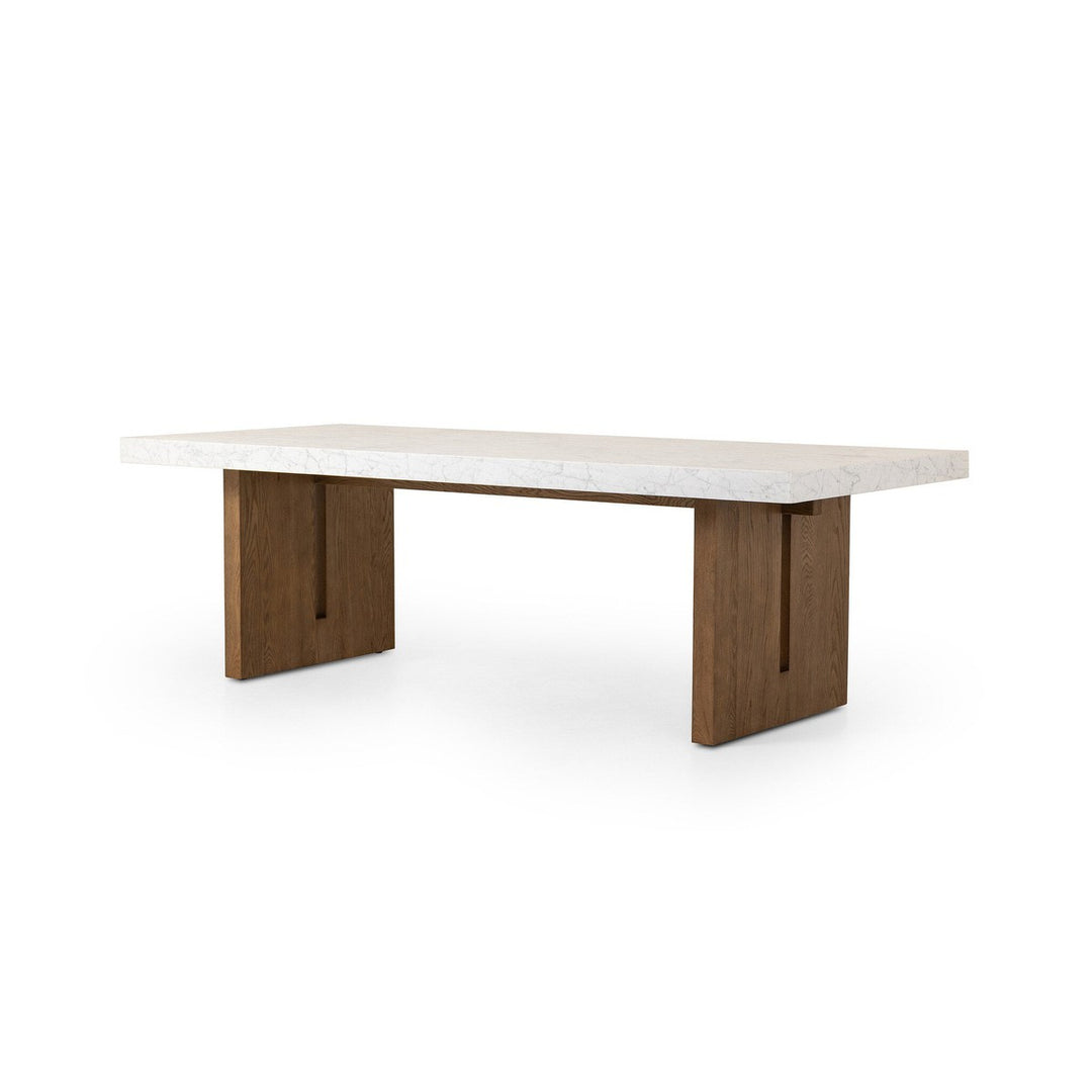 Athena Dining Table - White Carrara Marble