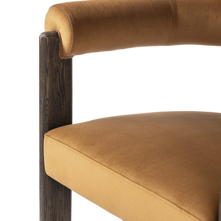 Caleb Dining Chair - Stax Rust - Brown