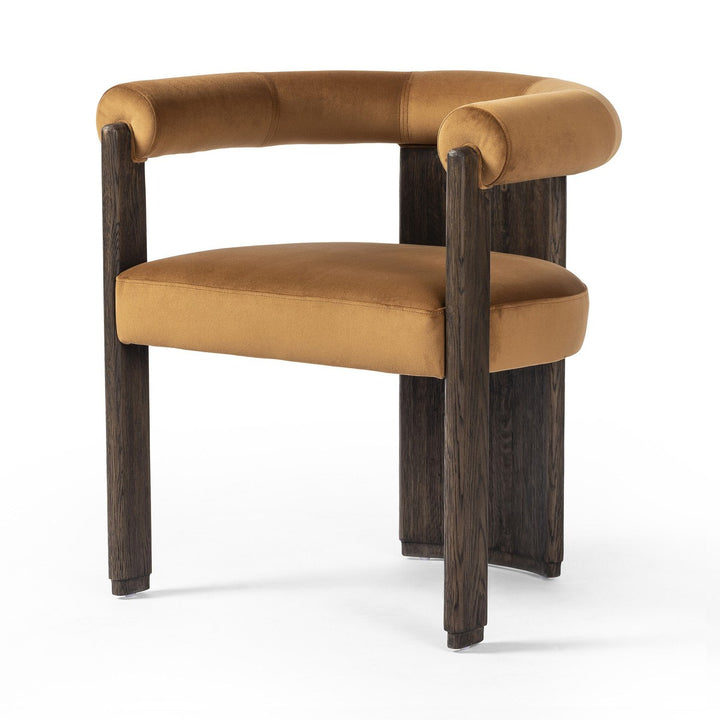 Caleb Dining Chair - Stax Rust - Brown