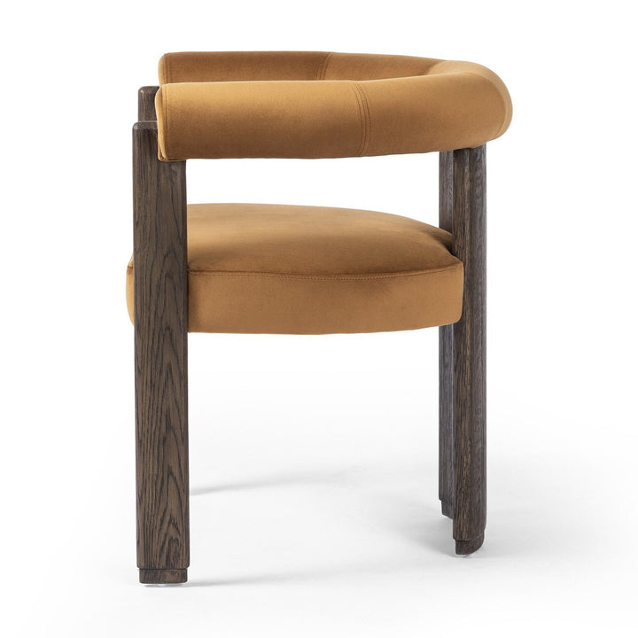 Caleb Dining Chair - Stax Rust - Brown