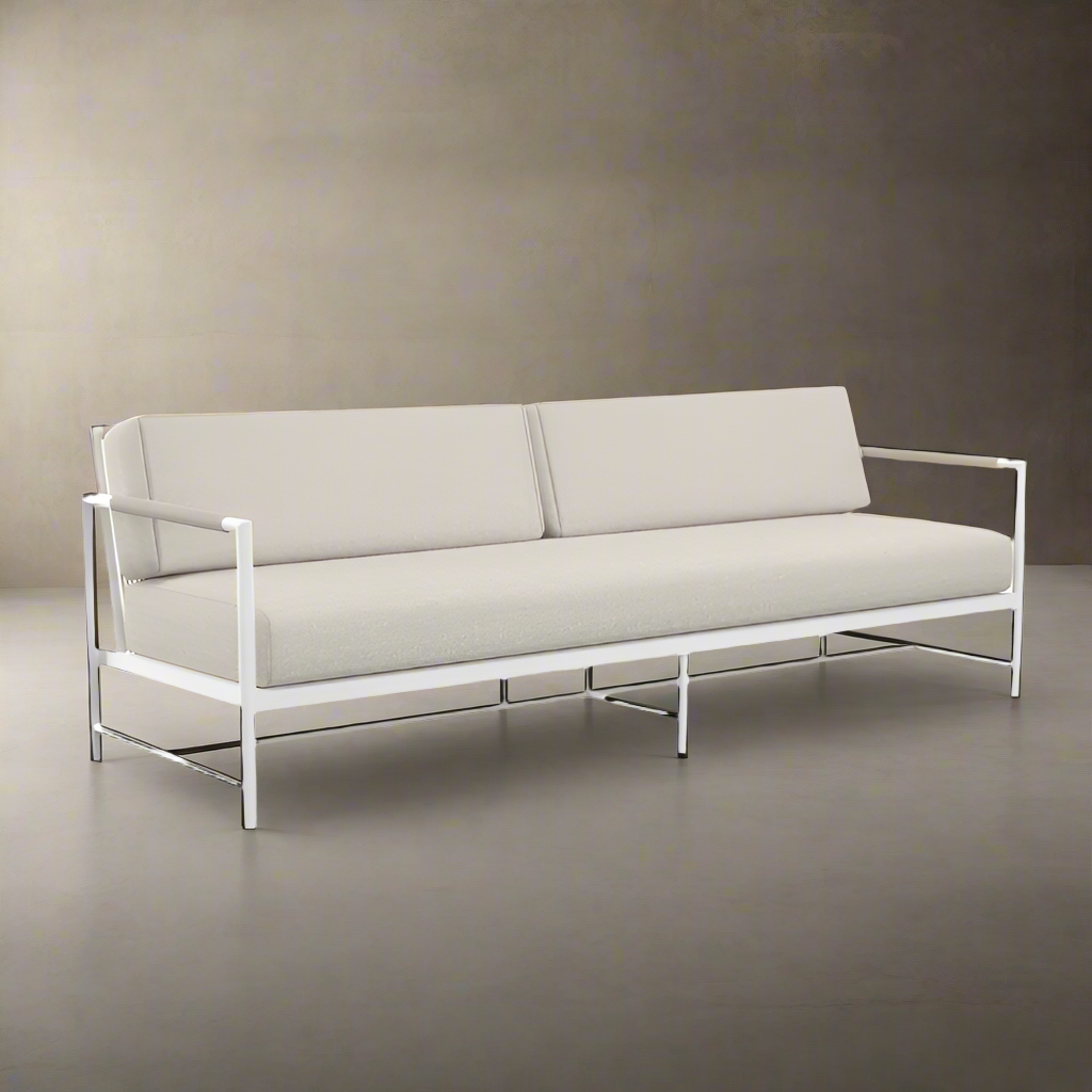 Sabbia Outdoor Sofa 87" - Echo Ash Sunbrella Fabric