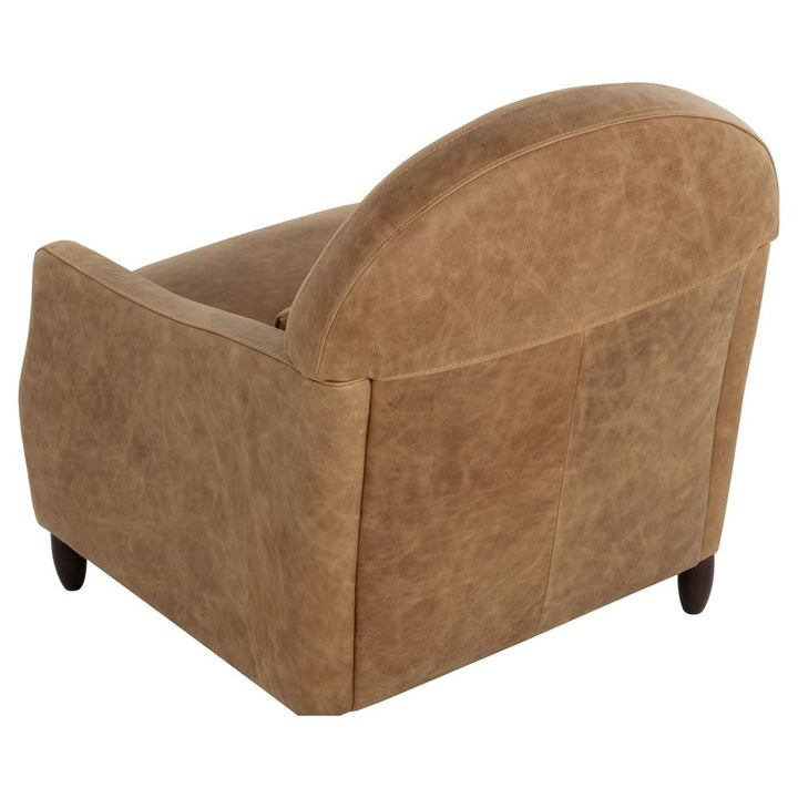 Cynthia Lounge Chair - Camel Leather