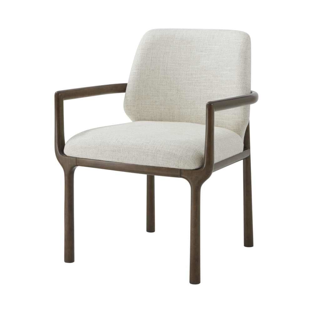 Kesden Dining Armchair-Theodore Alexander-THEO-TA41038.1CPB-Dining ChairsPyramid Brown-I-2-France and Son