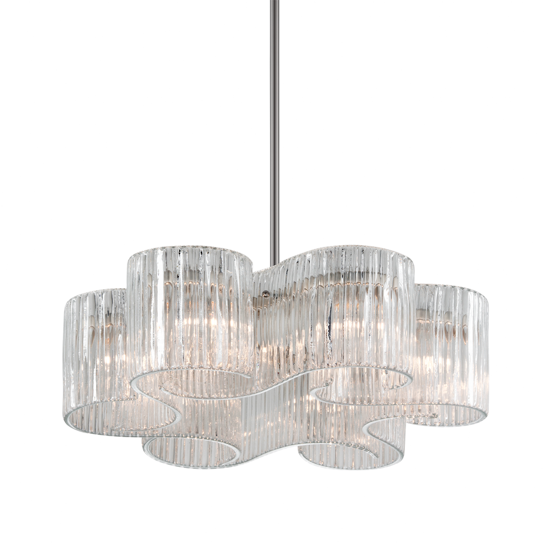 Circo Chandelier - Warm Silver Leaf 6 Lights