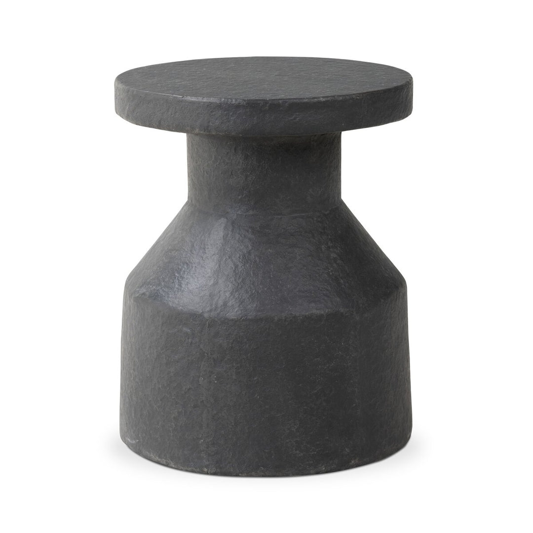 Apollo End Table - Distressed Graphite Concrete