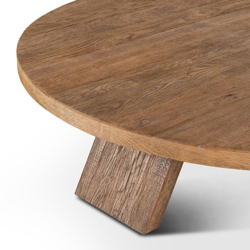 Sparrow Coffee Table: Washed Old Oak Resawn