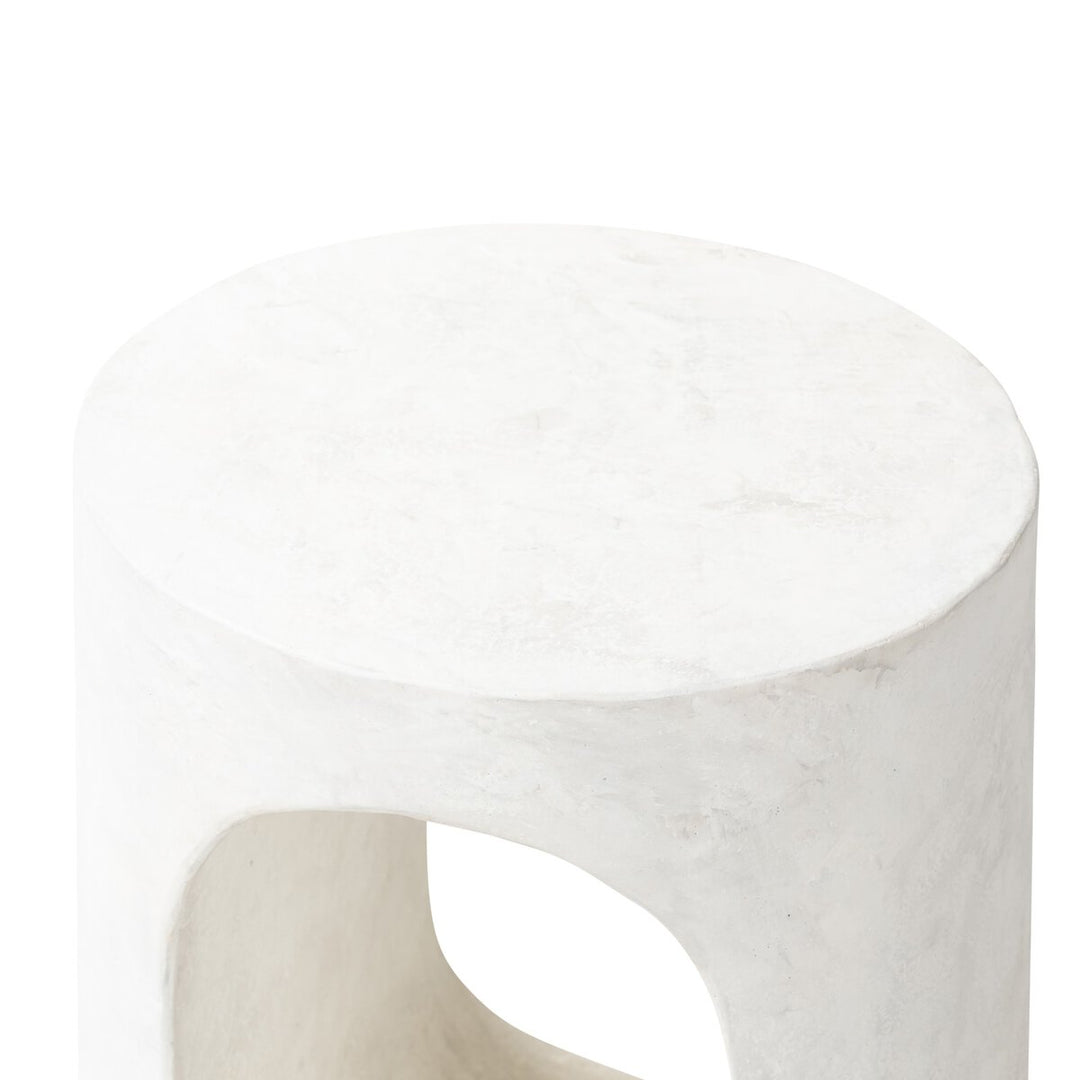 Hudson End Table - Textured Lunar Concrete