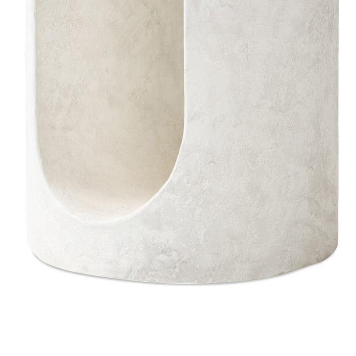 Hudson End Table - Textured Lunar Concrete