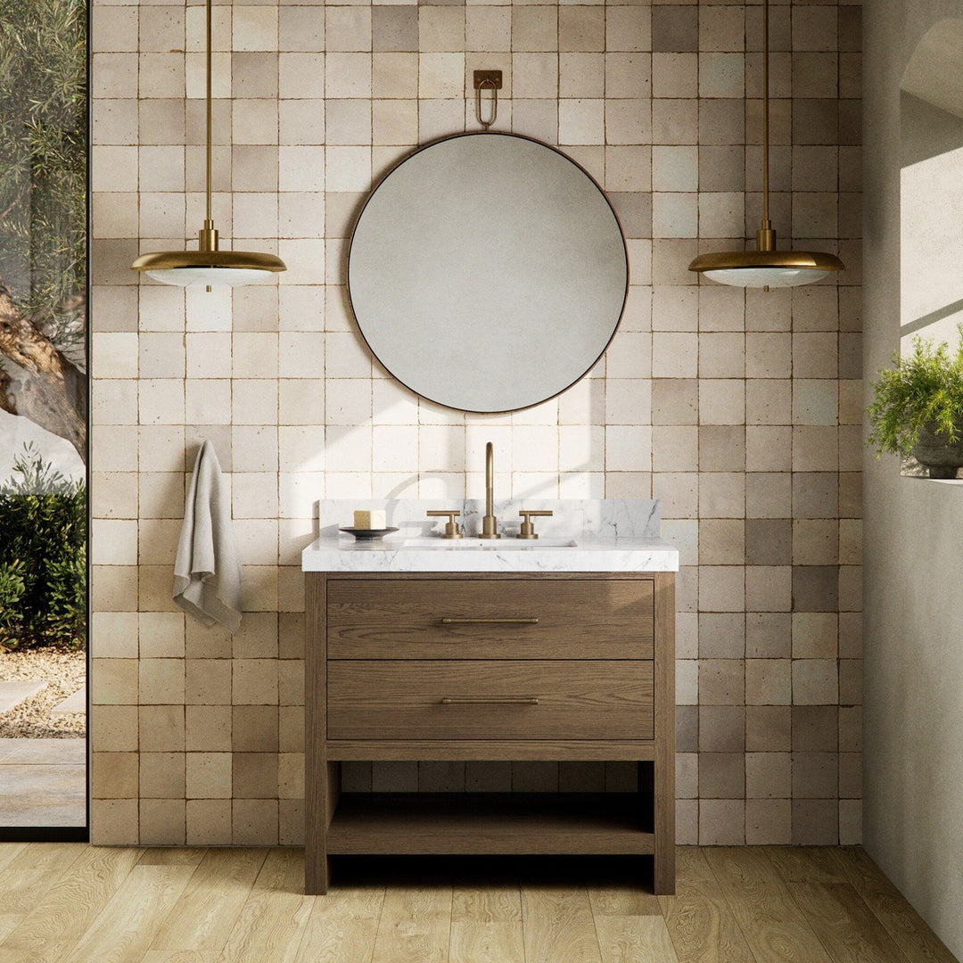 Aspen Single Vanity - Washed Natural