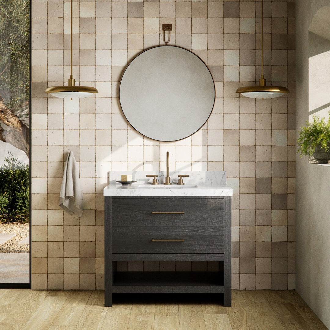 Aspen Single Vanity - Washed Natural