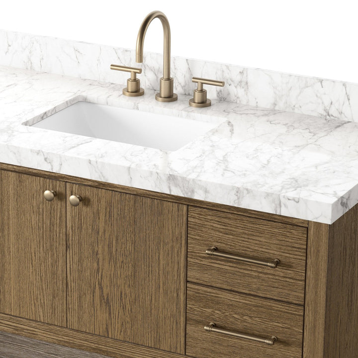 Aspen Single Wide Vanity - Washed Natural