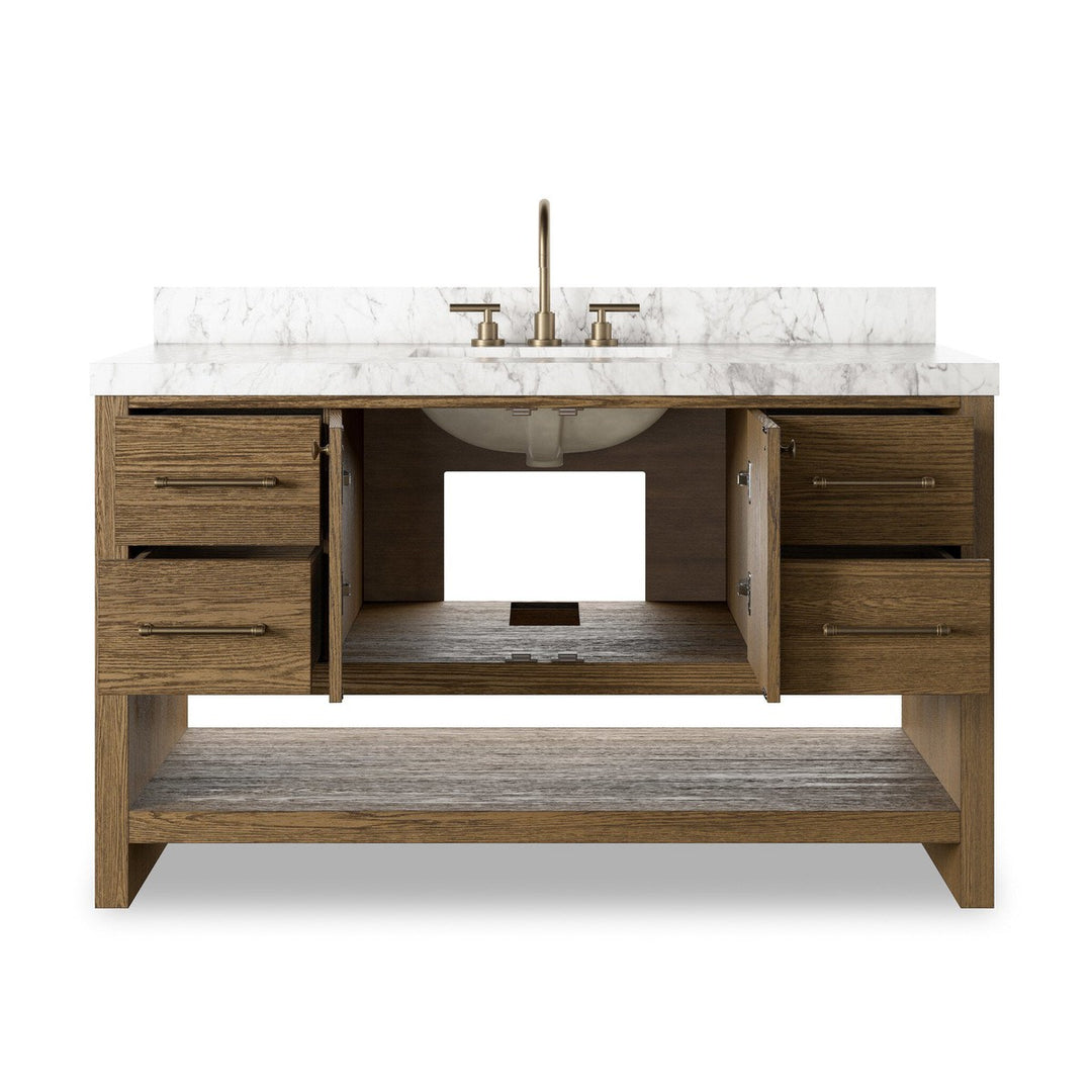 Aspen Single Wide Vanity - Washed Natural