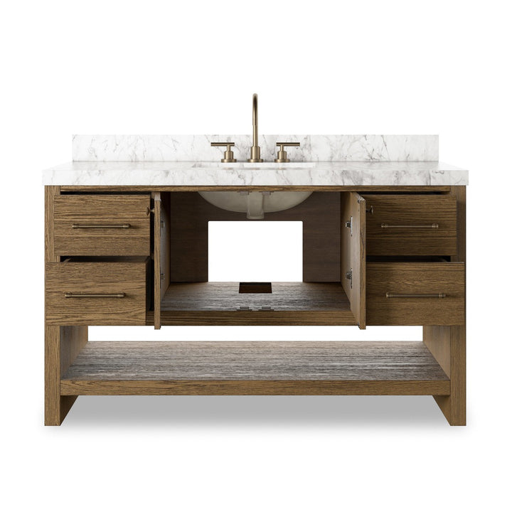 Aspen Single Wide Vanity - Washed Natural