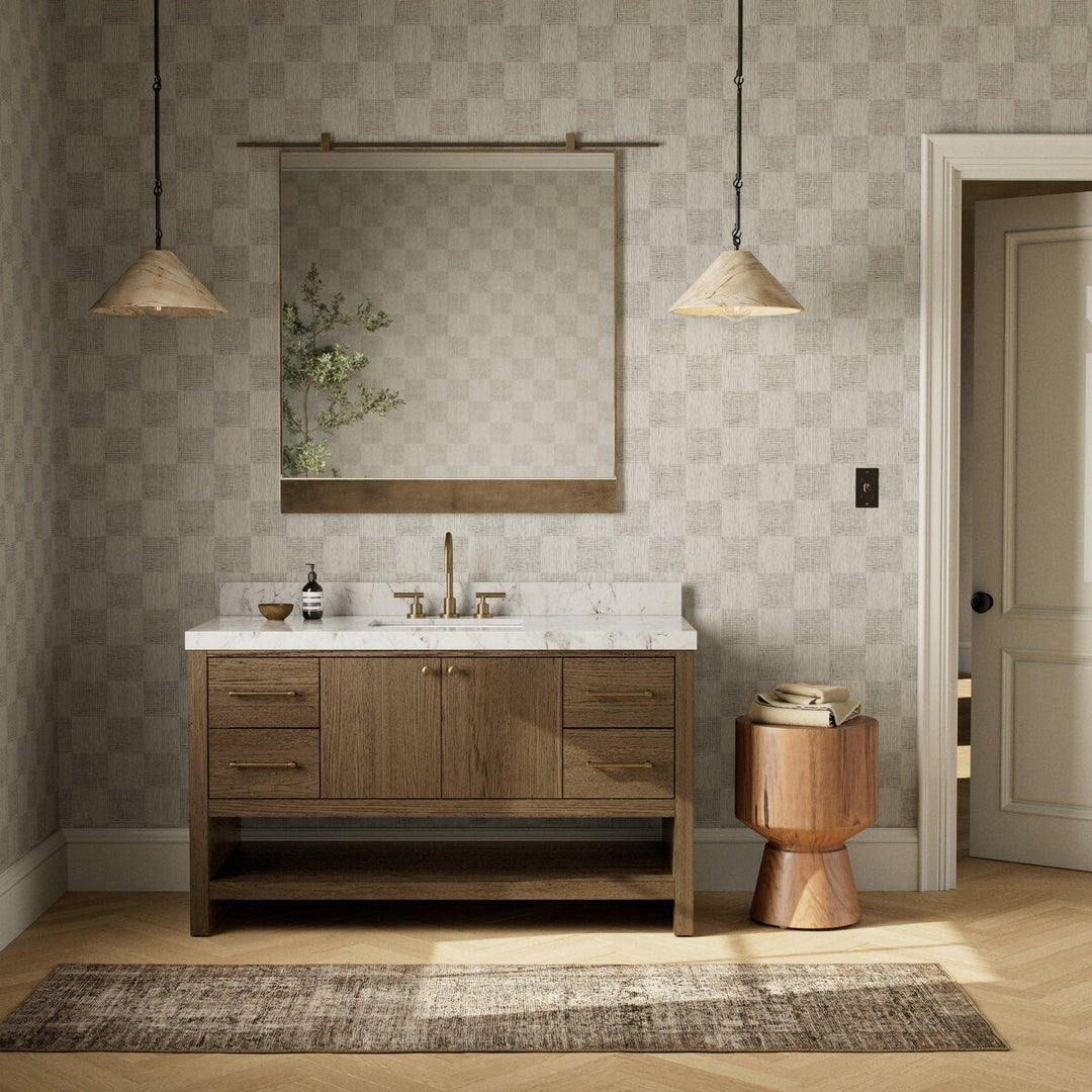 Aspen Single Wide Vanity - Washed Natural