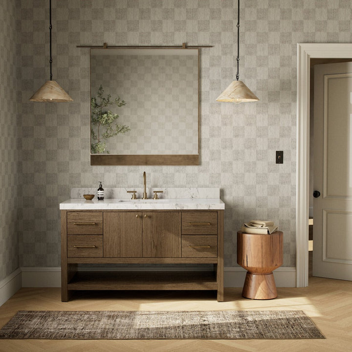 Aspen Single Wide Vanity - Washed Natural