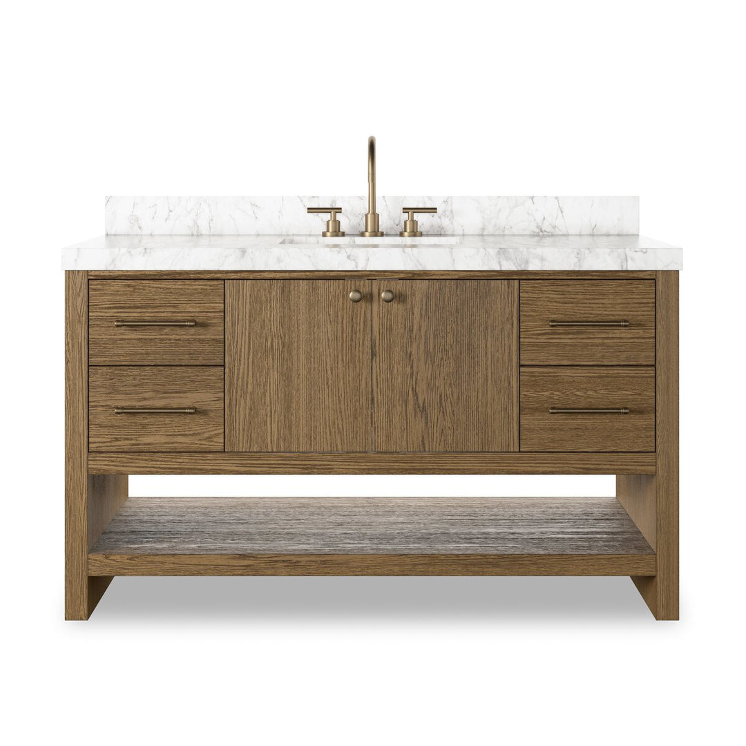 Aspen Single Wide Vanity - Washed Natural