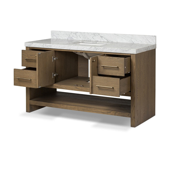 Aspen Single Wide Vanity - Washed Natural