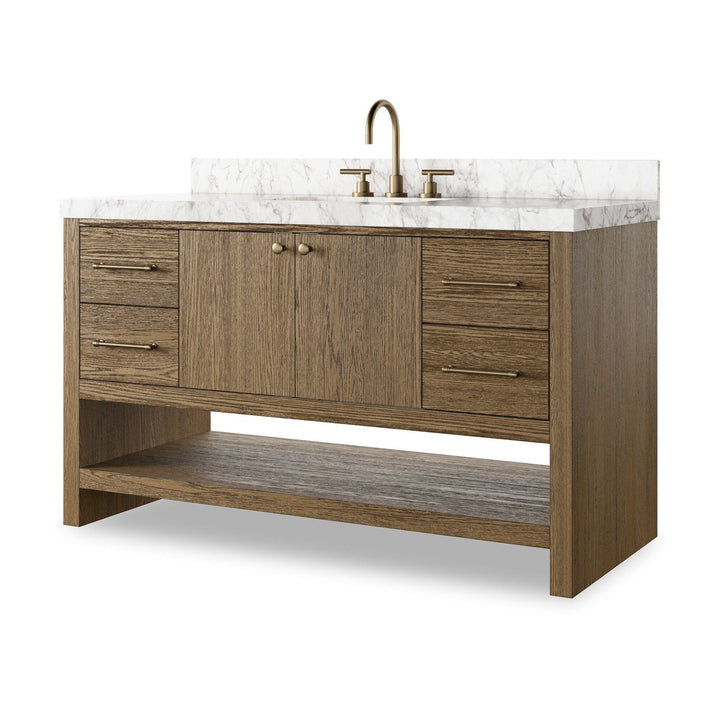 Aspen Single Wide Vanity - Washed Natural