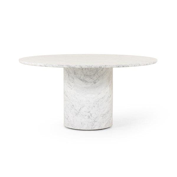 Diya Dining Table - White Carrera Marble-Four Hands-FH-240288-001-Dining Tables-1-France and Son