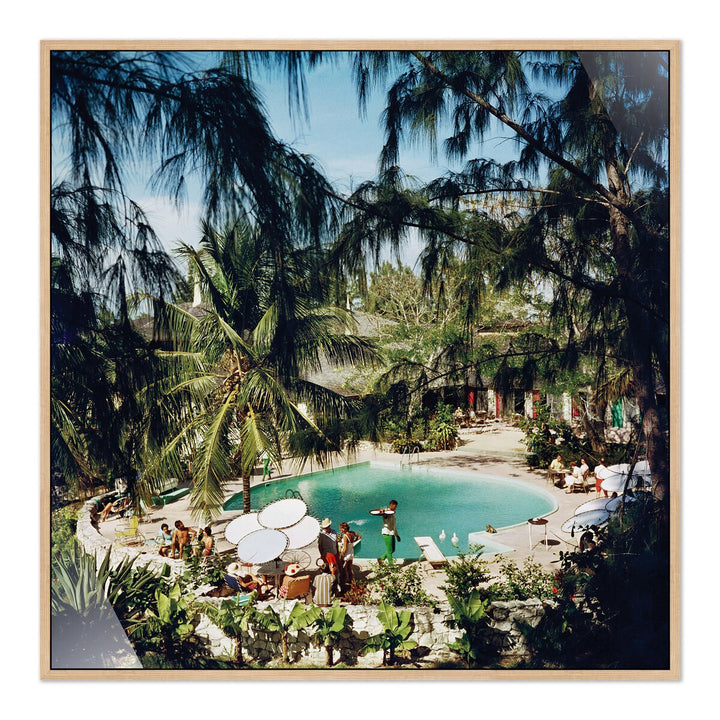 Eleuthra Pool Party By Slim Aarons - 24"X24"