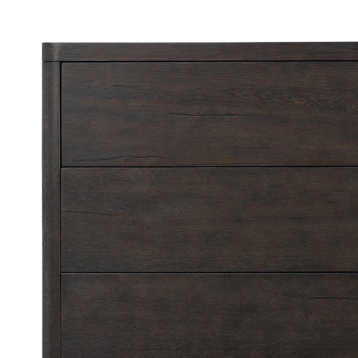 Corinne 6-Drawer Dresser - Smoke Black Oak Veneer