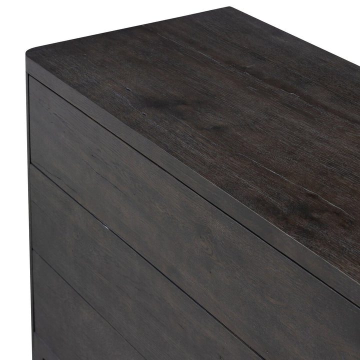 Corinne 6-Drawer Dresser - Smoke Black Oak Veneer