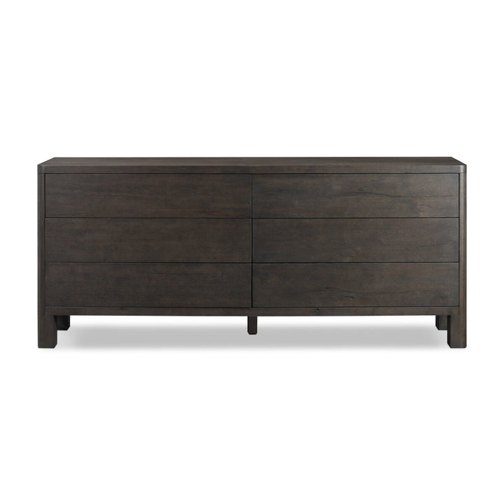 Corinne 6-Drawer Dresser - Smoke Black Oak Veneer