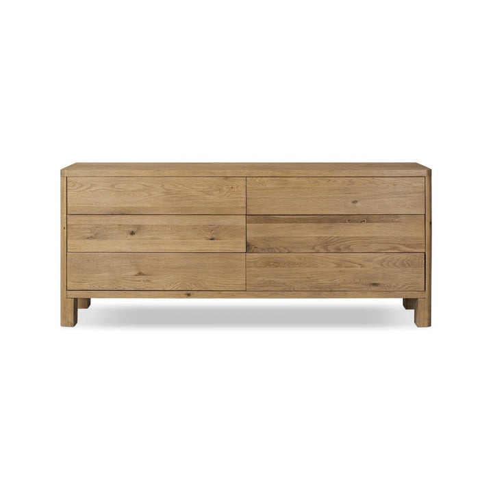 Evelyn 6-Drawer Dresser - Worn Oak