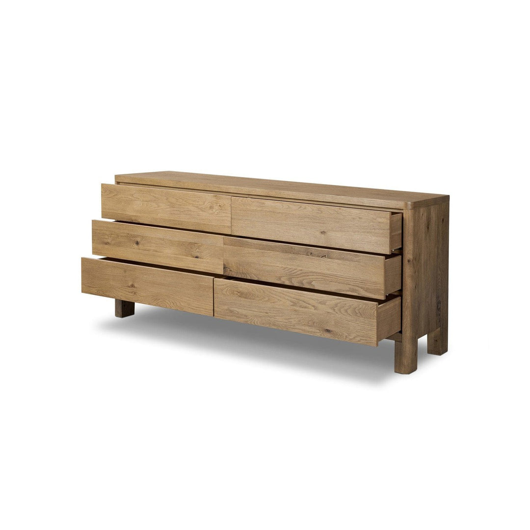 Evelyn 6-Drawer Dresser - Worn Oak